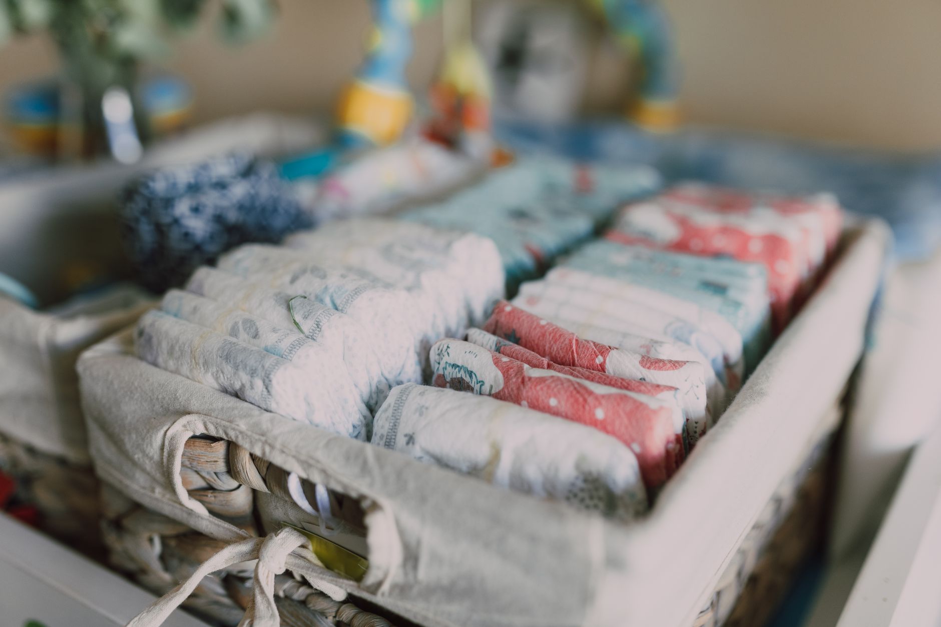 Newborn diaper and wipe options