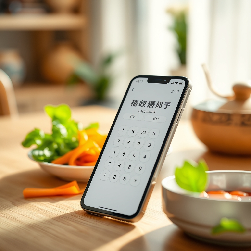 Close‑up of a modern smartphone screen displaying a Chinese gender calculator app, showing lunar age input fields and a colourful gender chart result