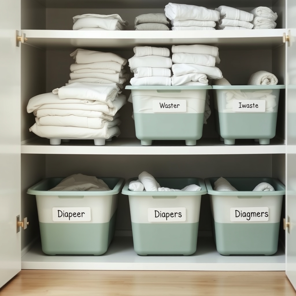 Organized diaper storage