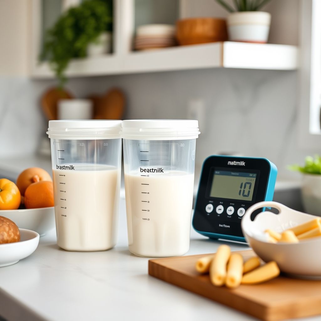 Organized breastmilk storage system