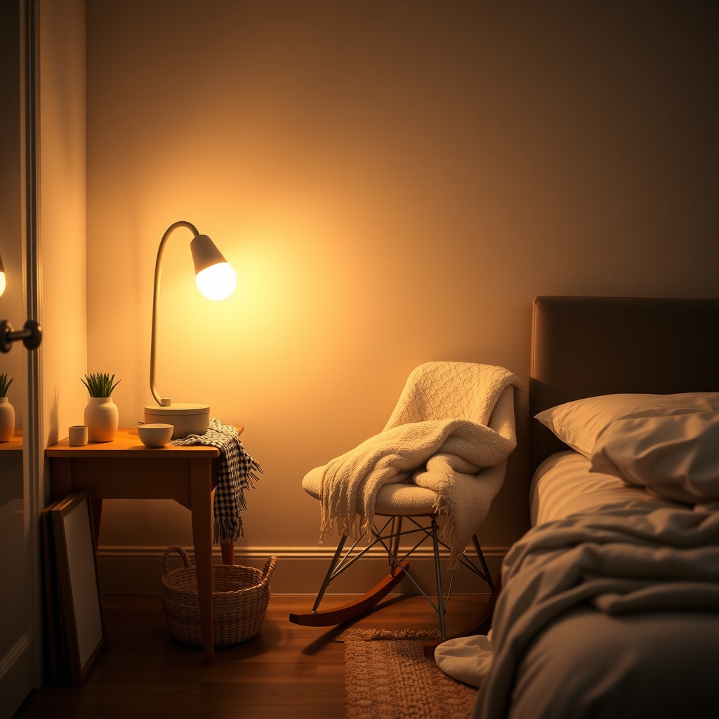 Nighttime nursing setup
