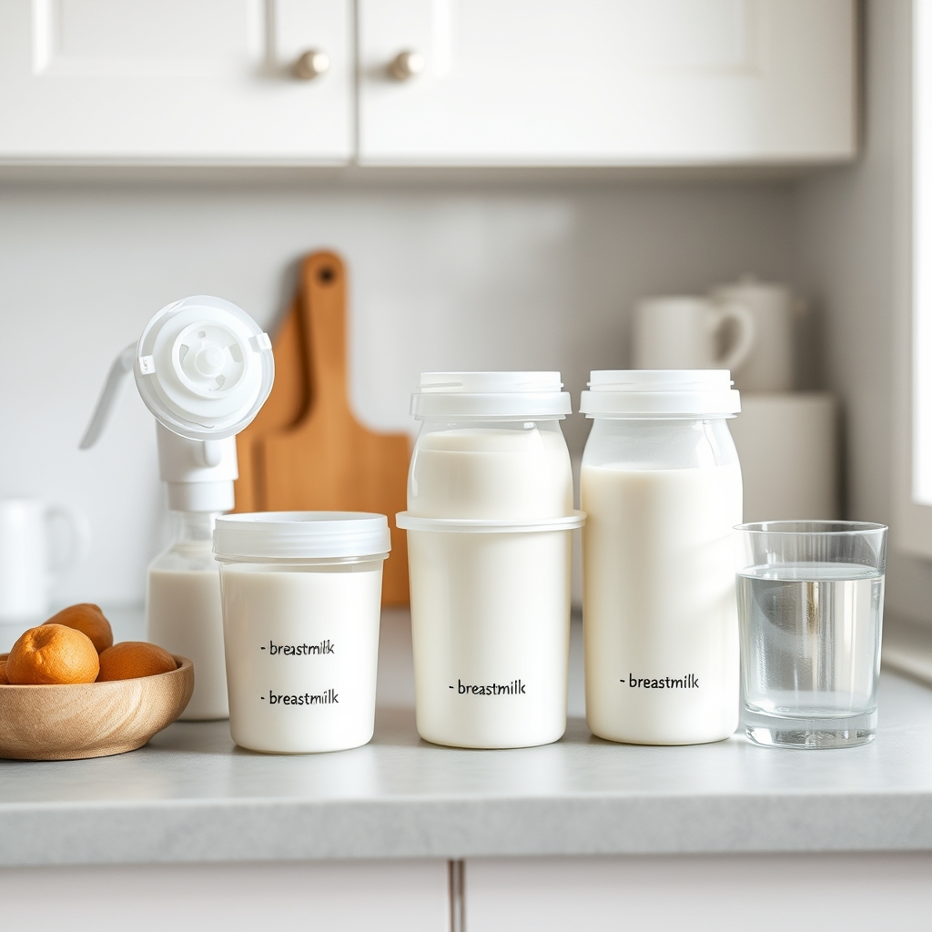 Organized breastmilk storage containers
