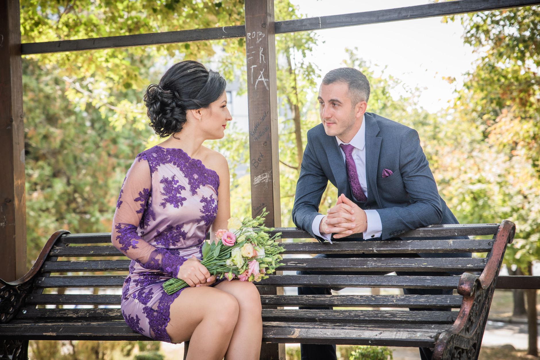 Couple discussing future plans about children