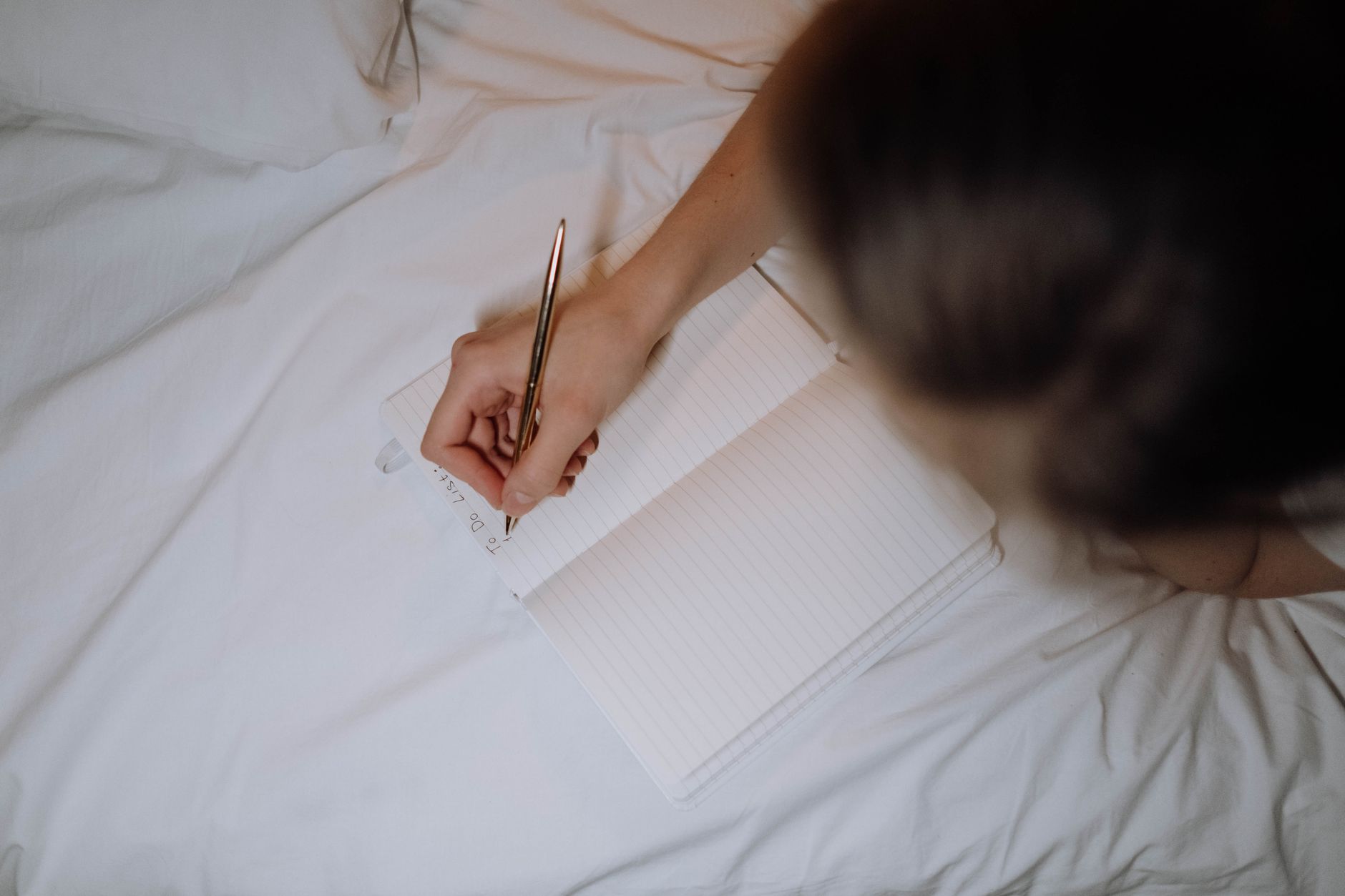 Calming bedtime routine for expecting mother