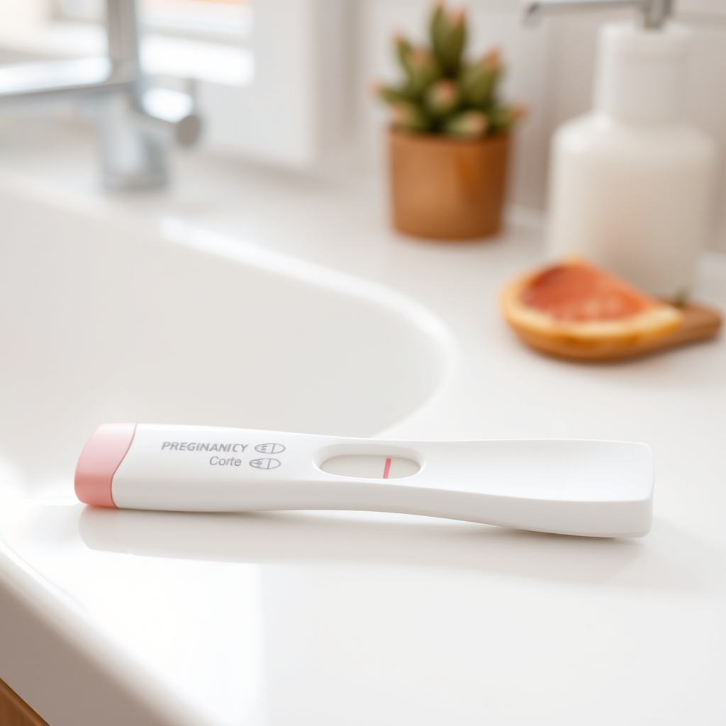 Light Line on Pregnancy Test