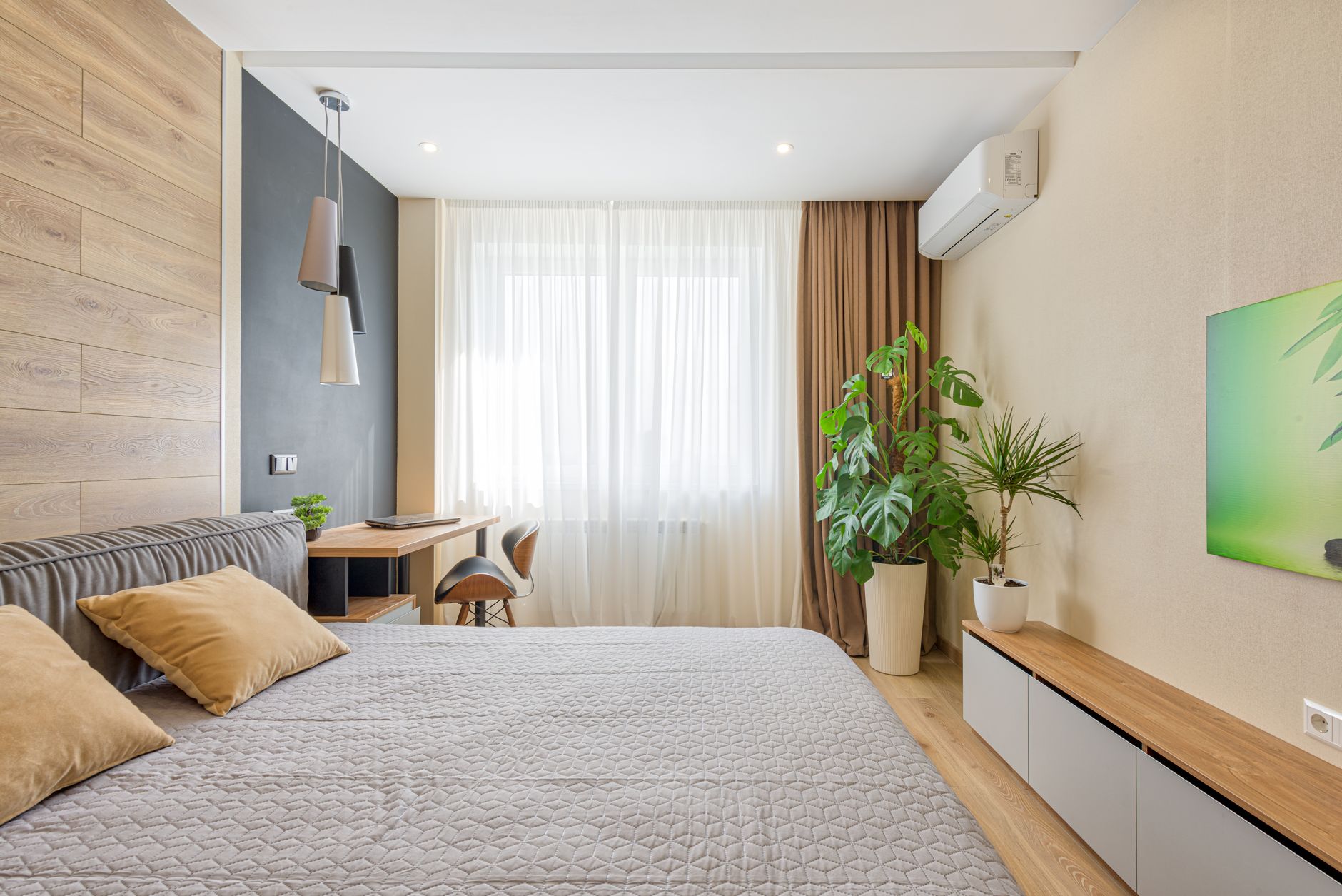 Bedroom set-up for restful sleep