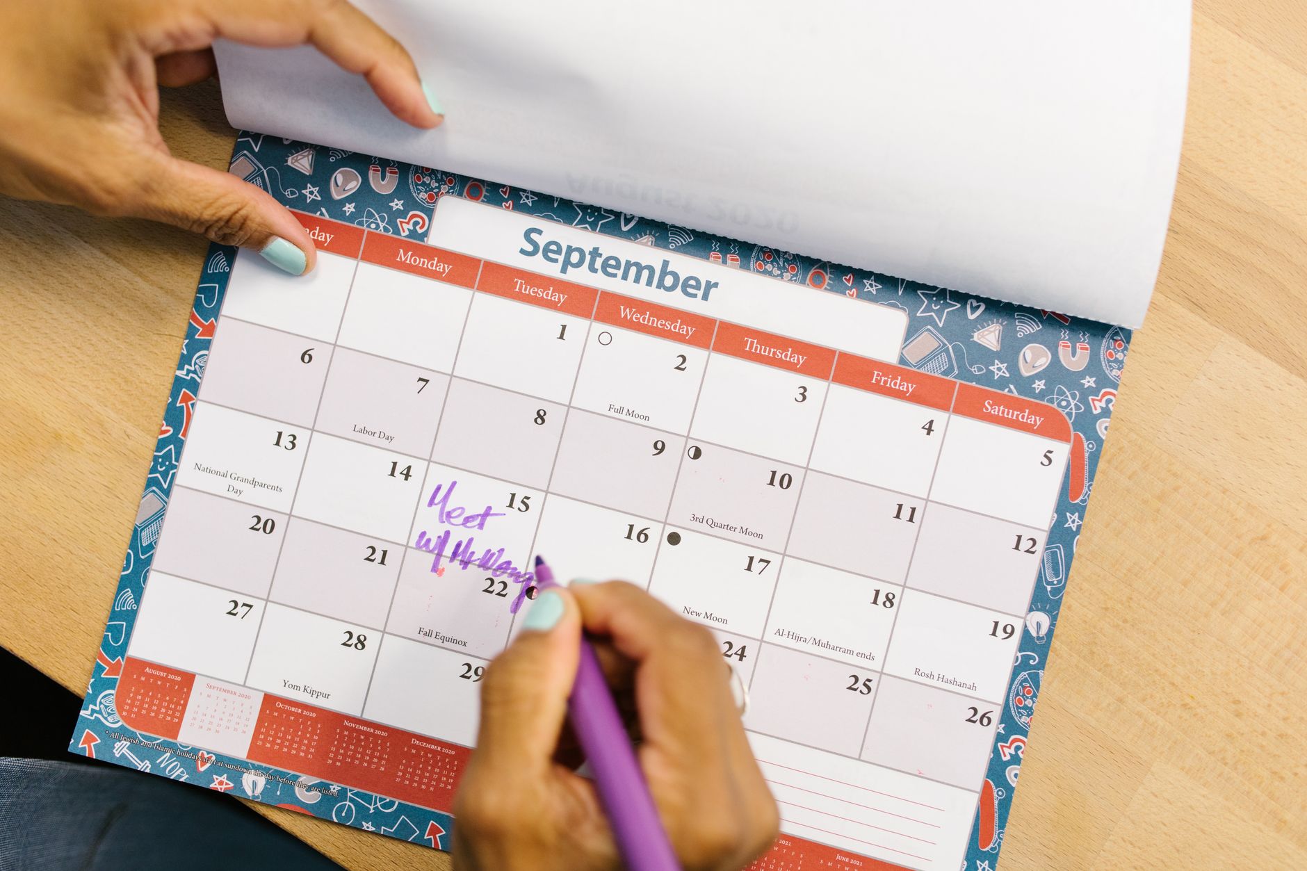 Eight-week paid family leave calendar