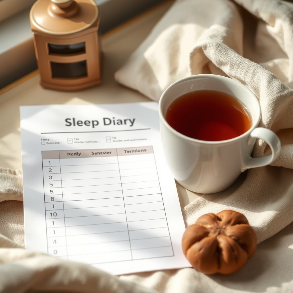 Sleep diary for tracking night terrors