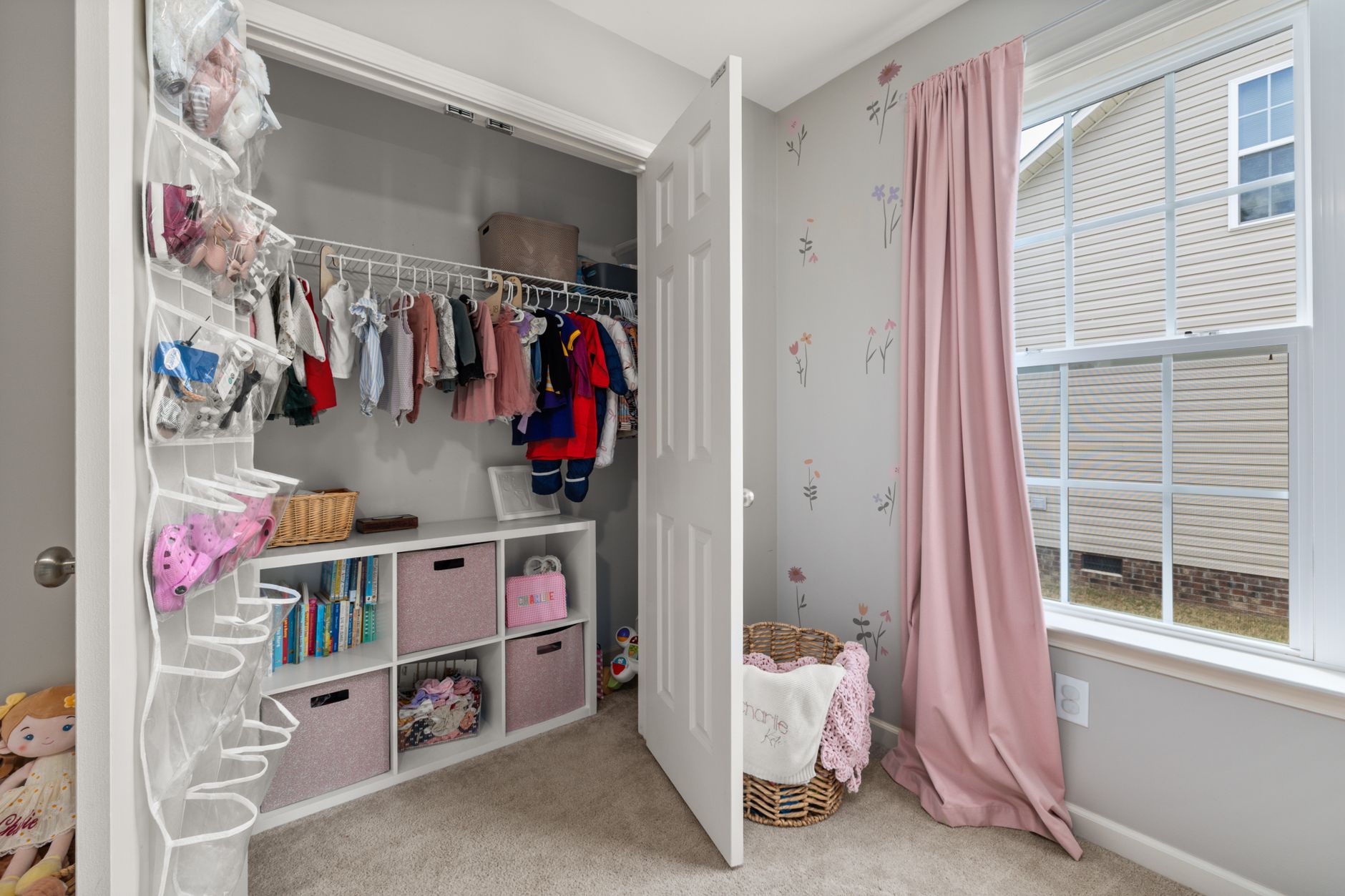 Minimalist baby clothing storage