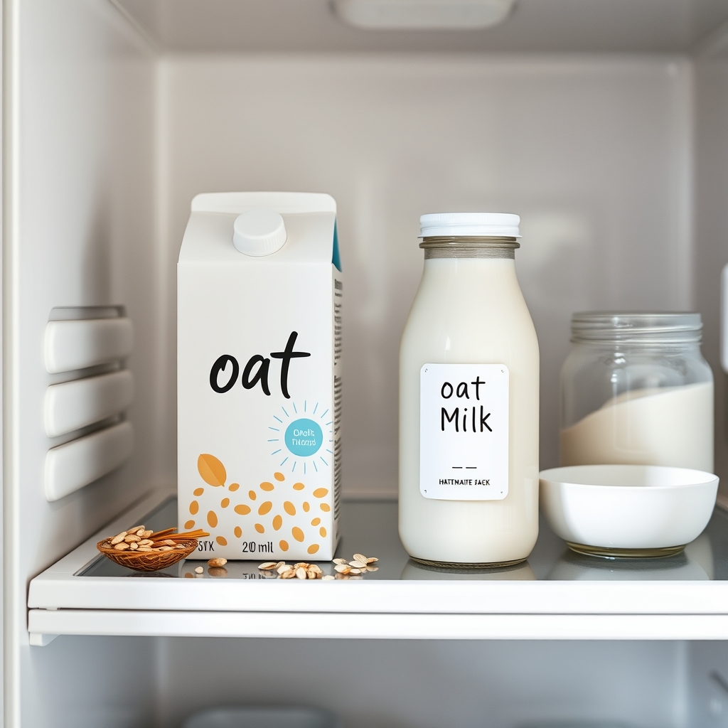 Storing oat milk safely
