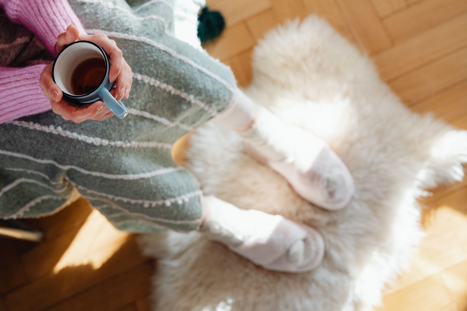 Mother practicing self‑care