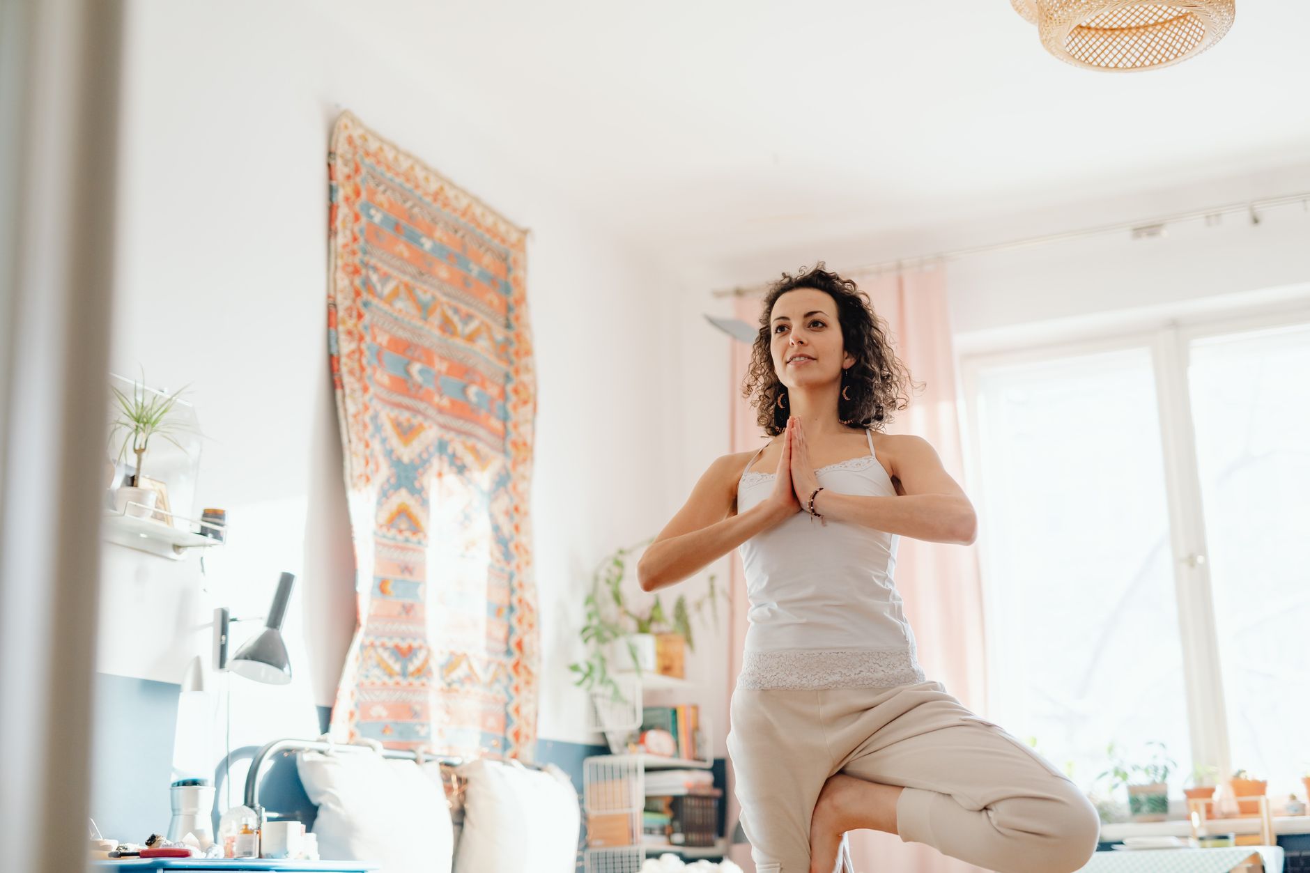 Relaxing self‑care corner for a mother