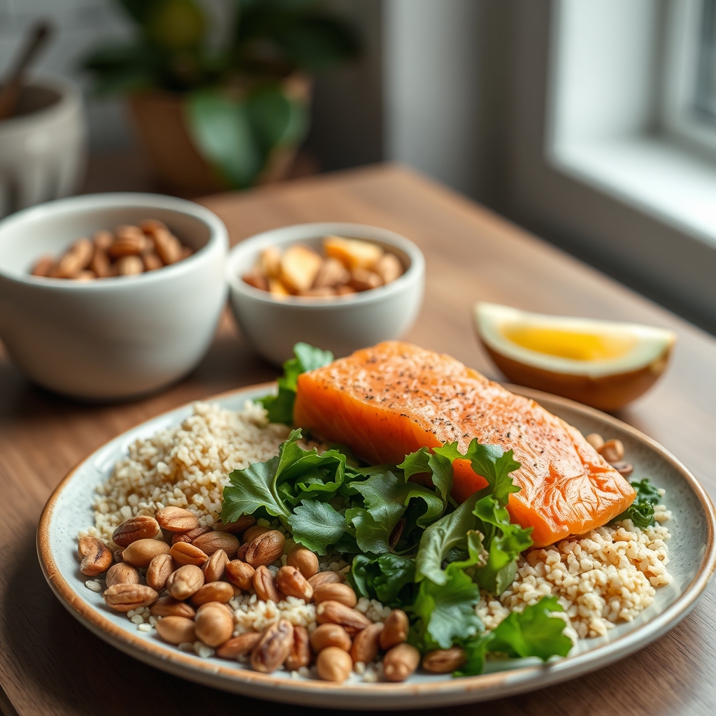 Fertility‑boosting foods on a plate
