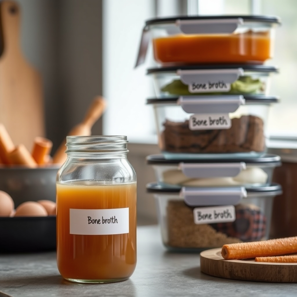 Bone broth and freezer meals