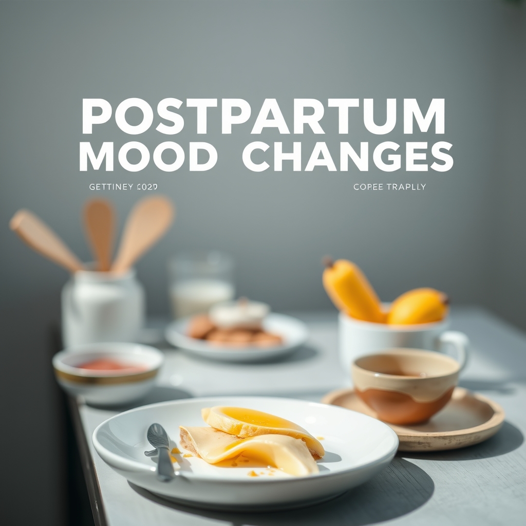 A calendar with highlighted postpartum weeks and mood icons