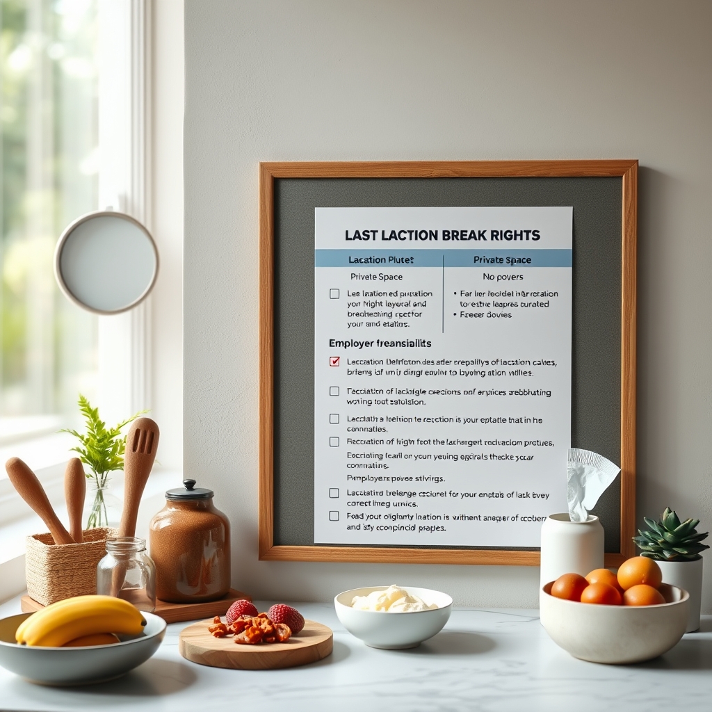 Checklist of lactation break rights in the office
