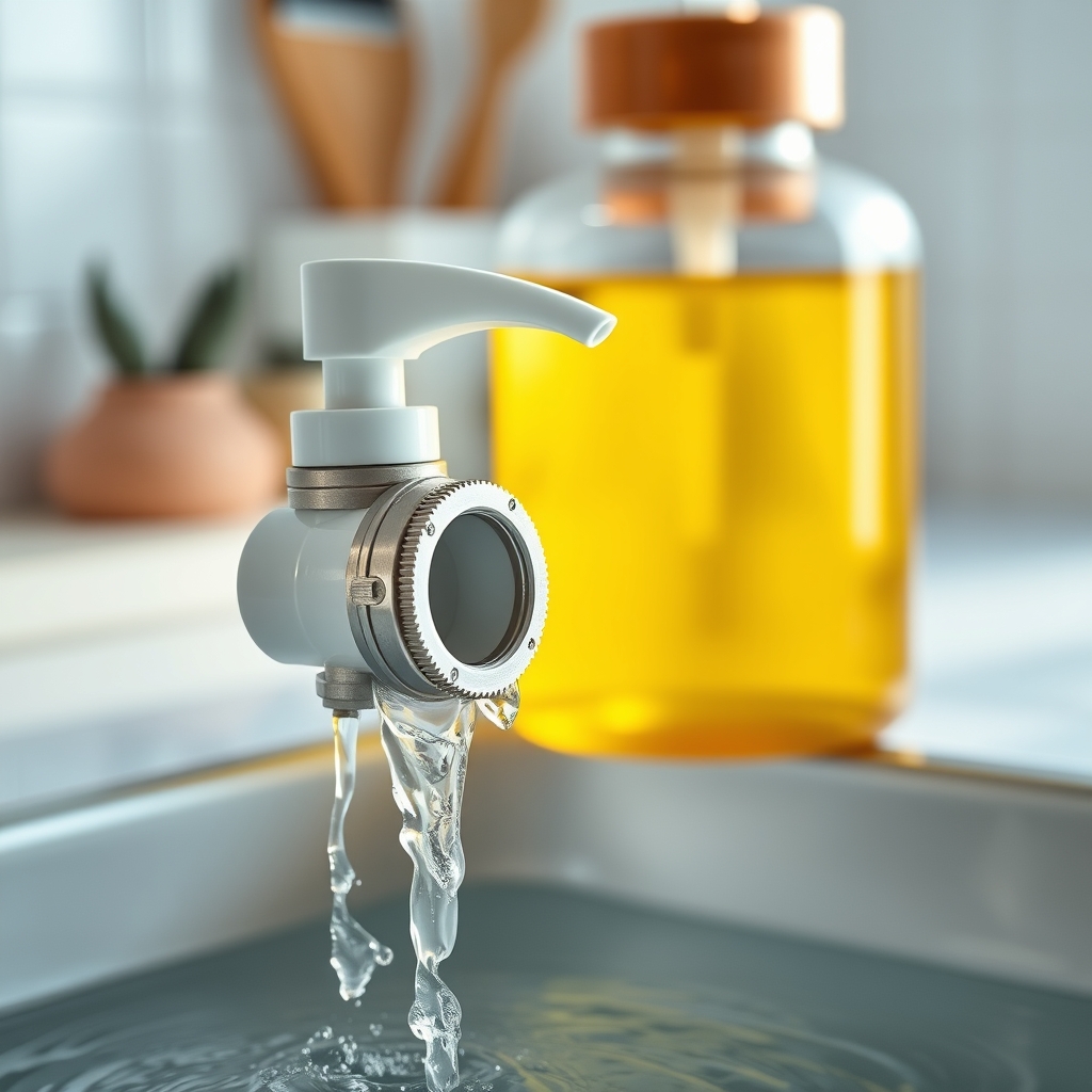 A set of breast pump parts being washed in a bowl of warm soapy water, with a clean towel draped nearby