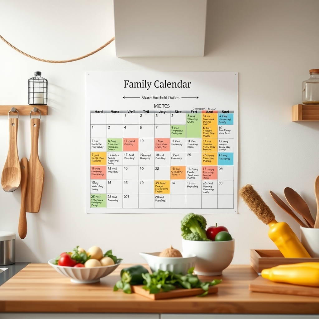 Shared chores calendar