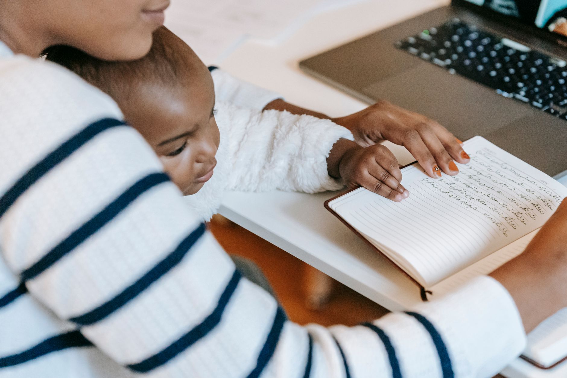 Organized transition checklist for a working mom