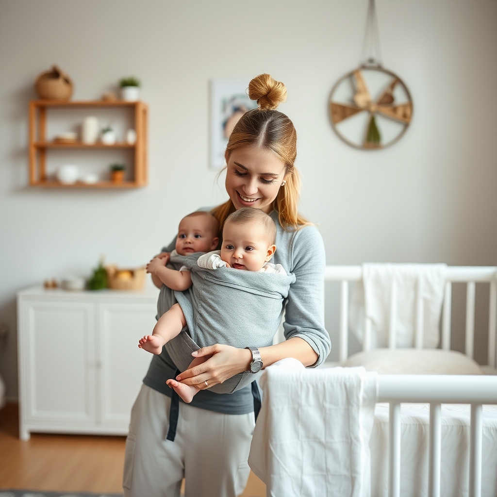 Family with two infants