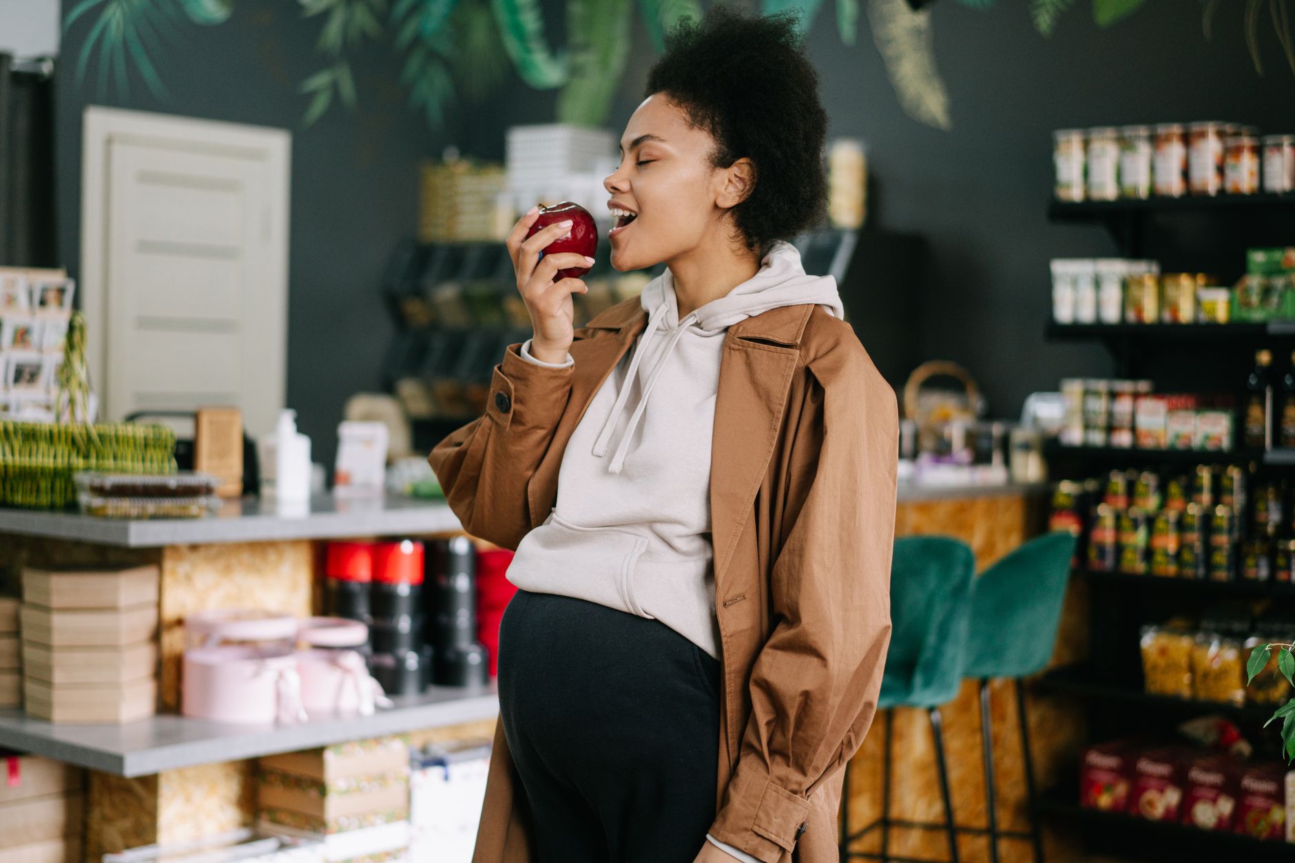 Pregnant woman receiving SNAP benefits