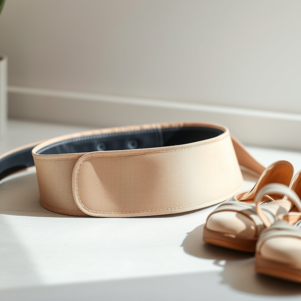 Maternity support belt and shoes for SPD relief