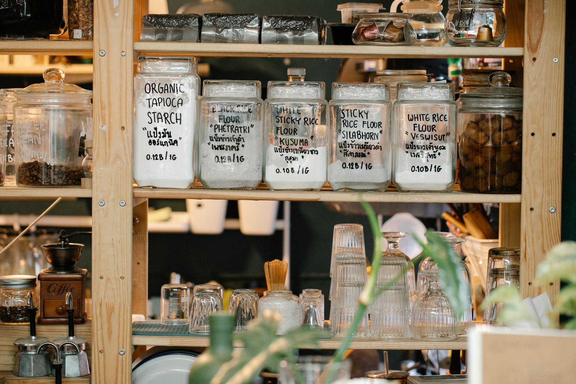 Organized pantry for budgeting