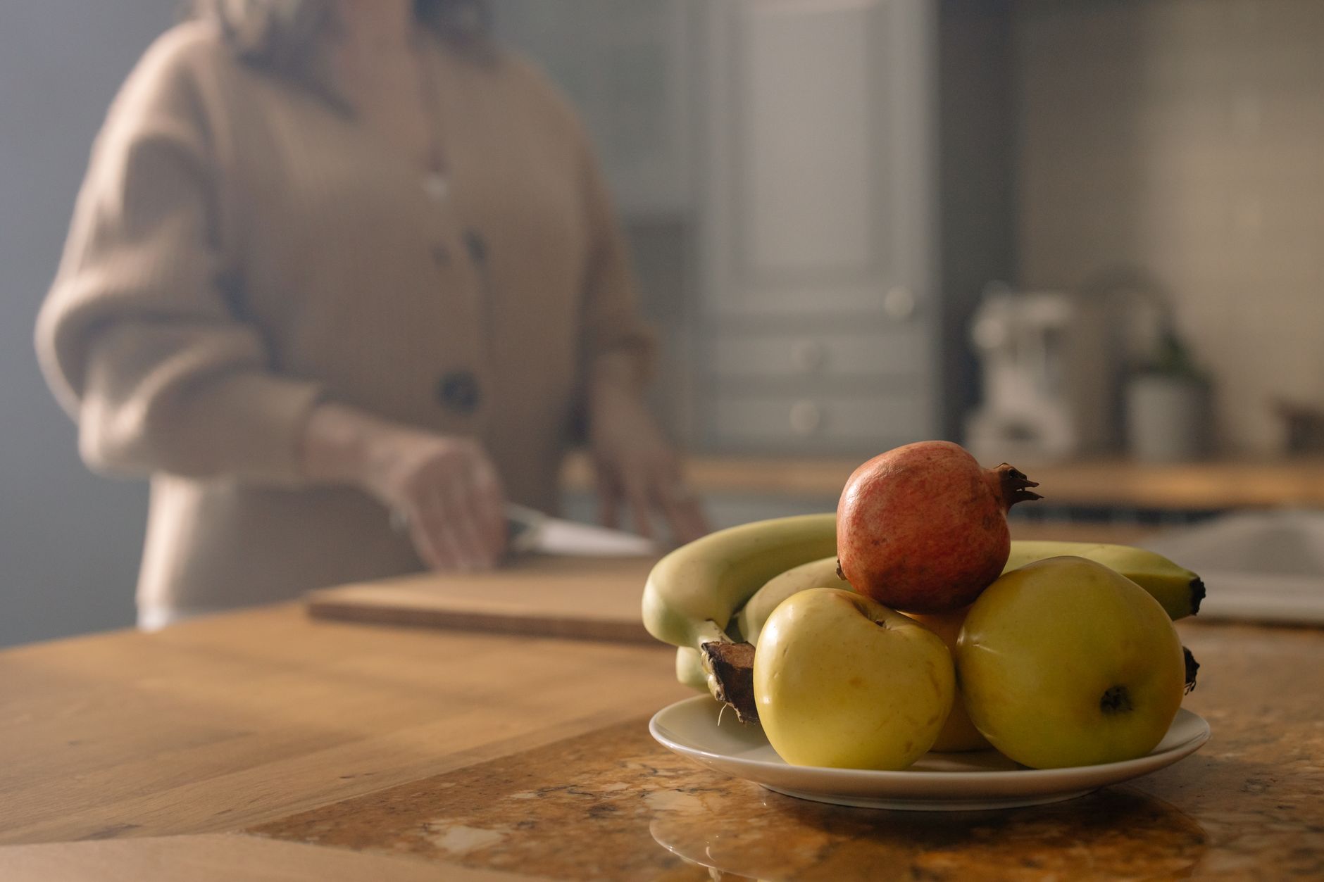 Kitchen counter with health resources