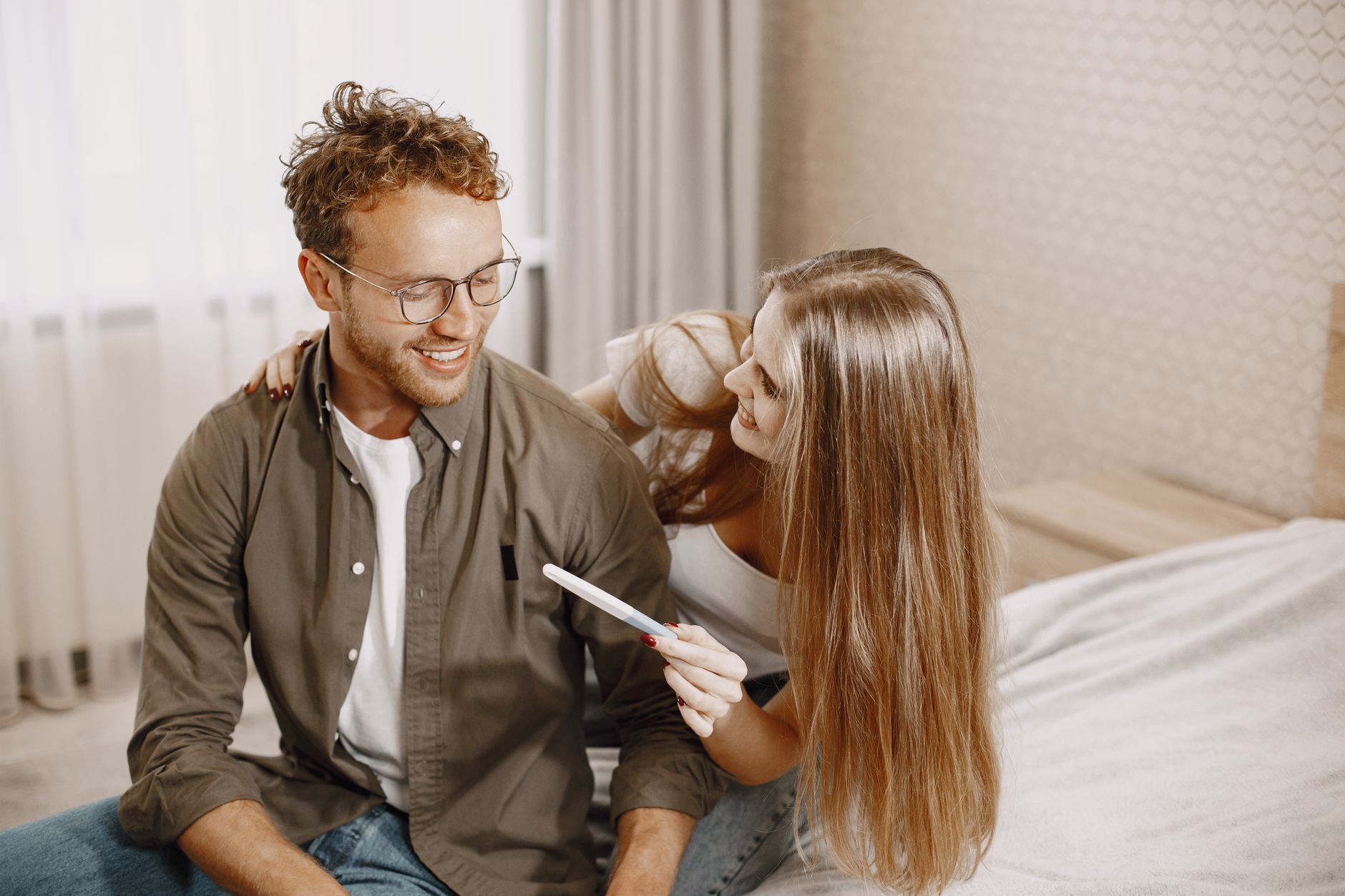 Woman planning a future pregnancy with her partner.