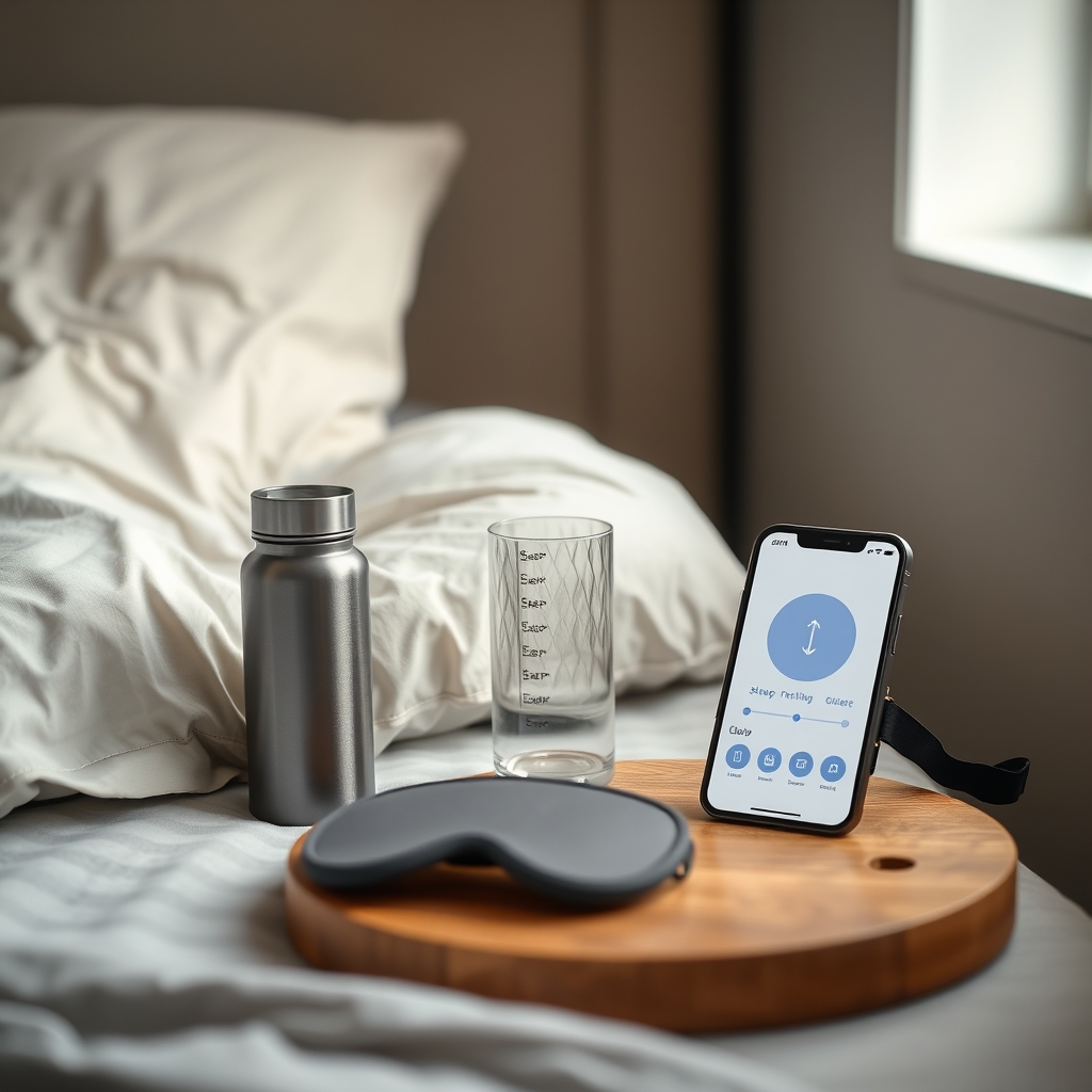 Pregnancy pillow on a nightstand