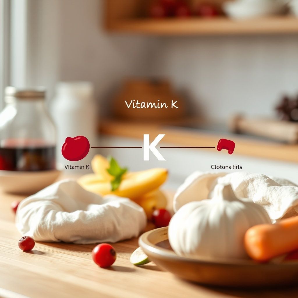 Vitamin K clotting cascade diagram