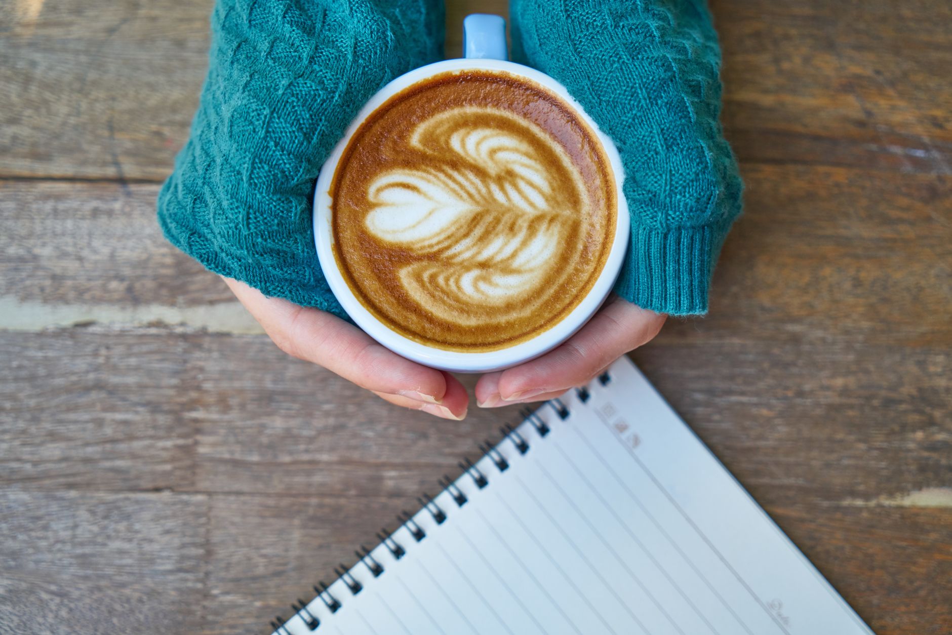 Coffee and a nursing mom