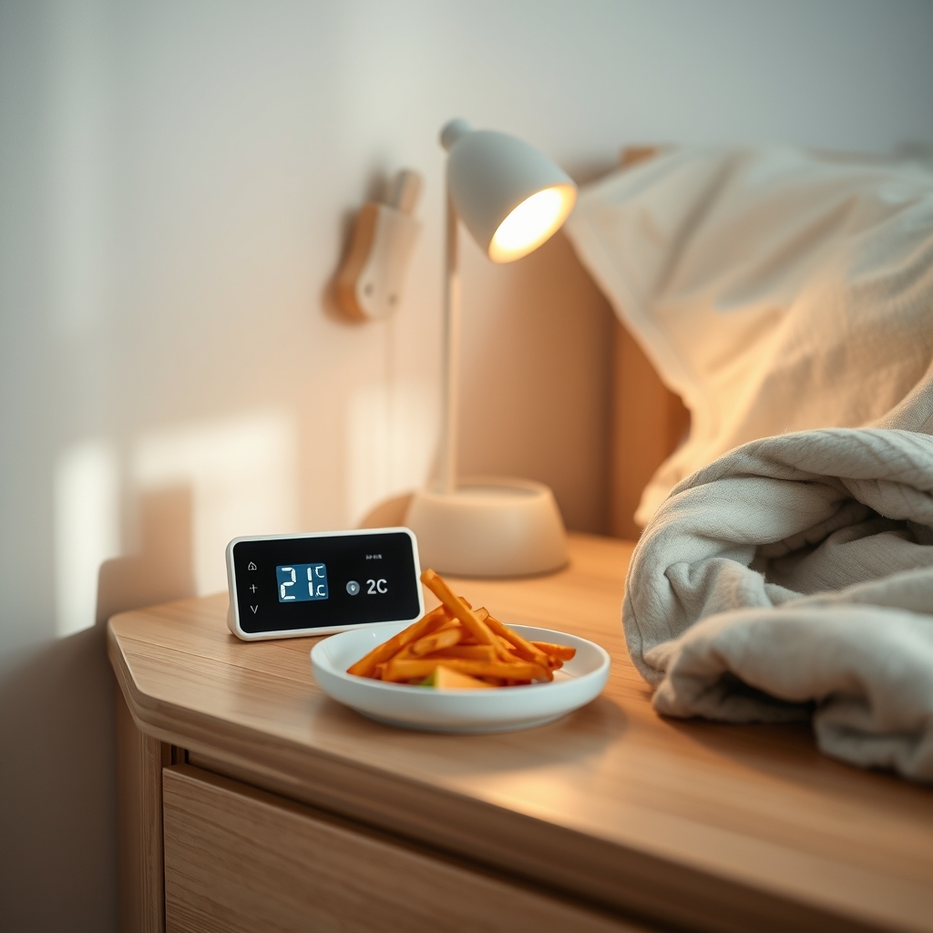 Room temperature monitor with blanket