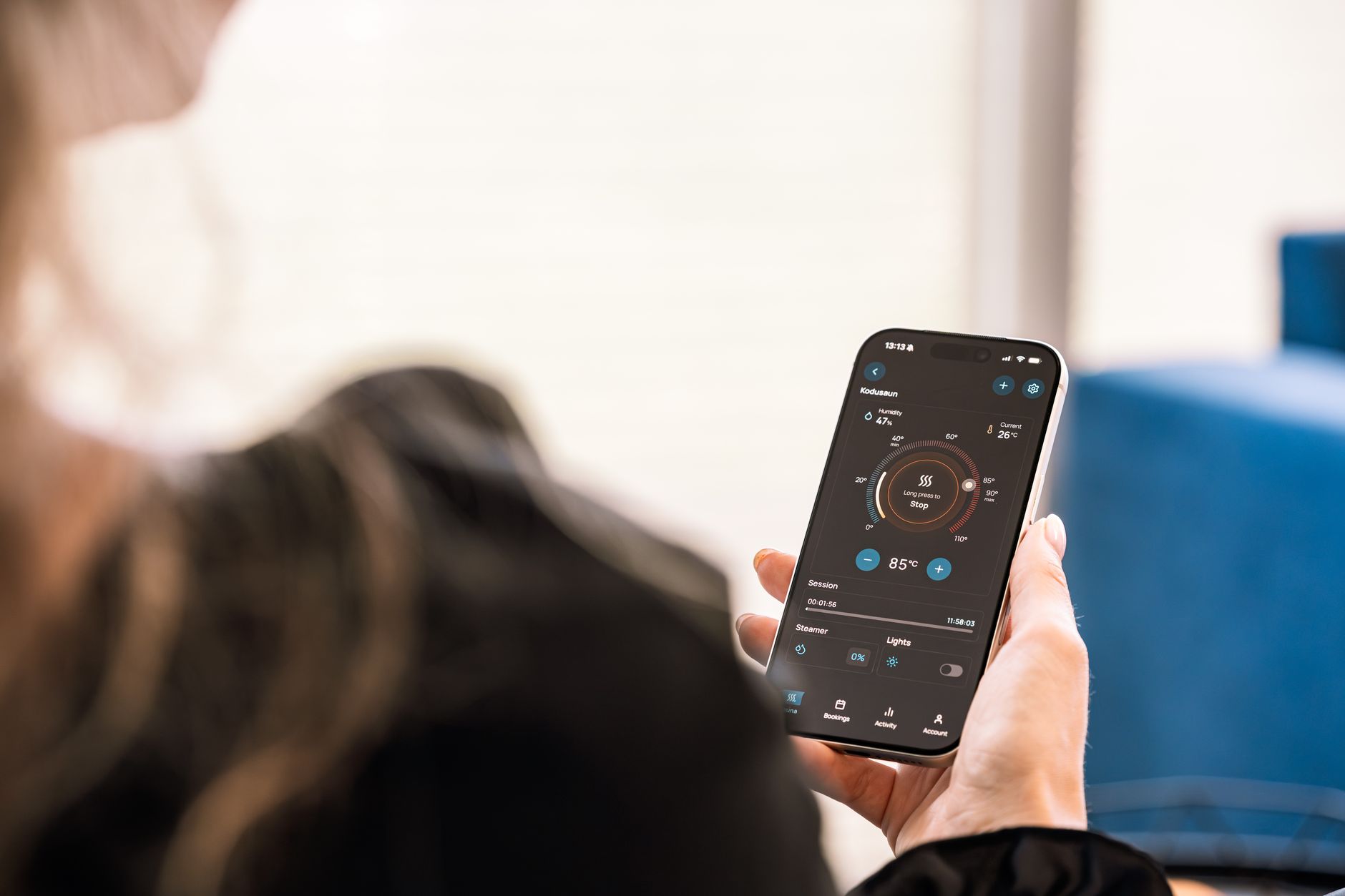 Smartphone with baby monitor app