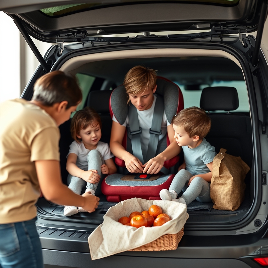 Family loading booster seat