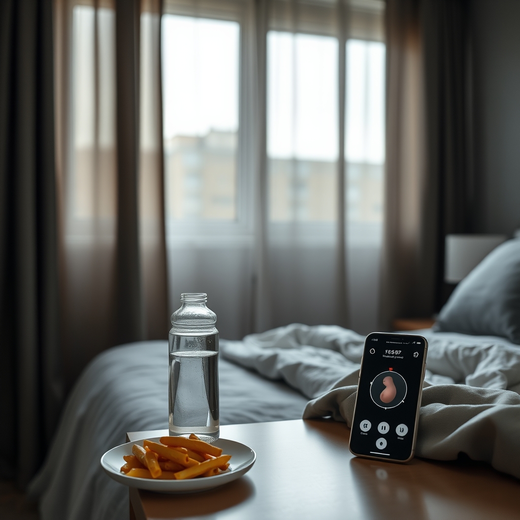 Bedroom setup for tracking fetal movement