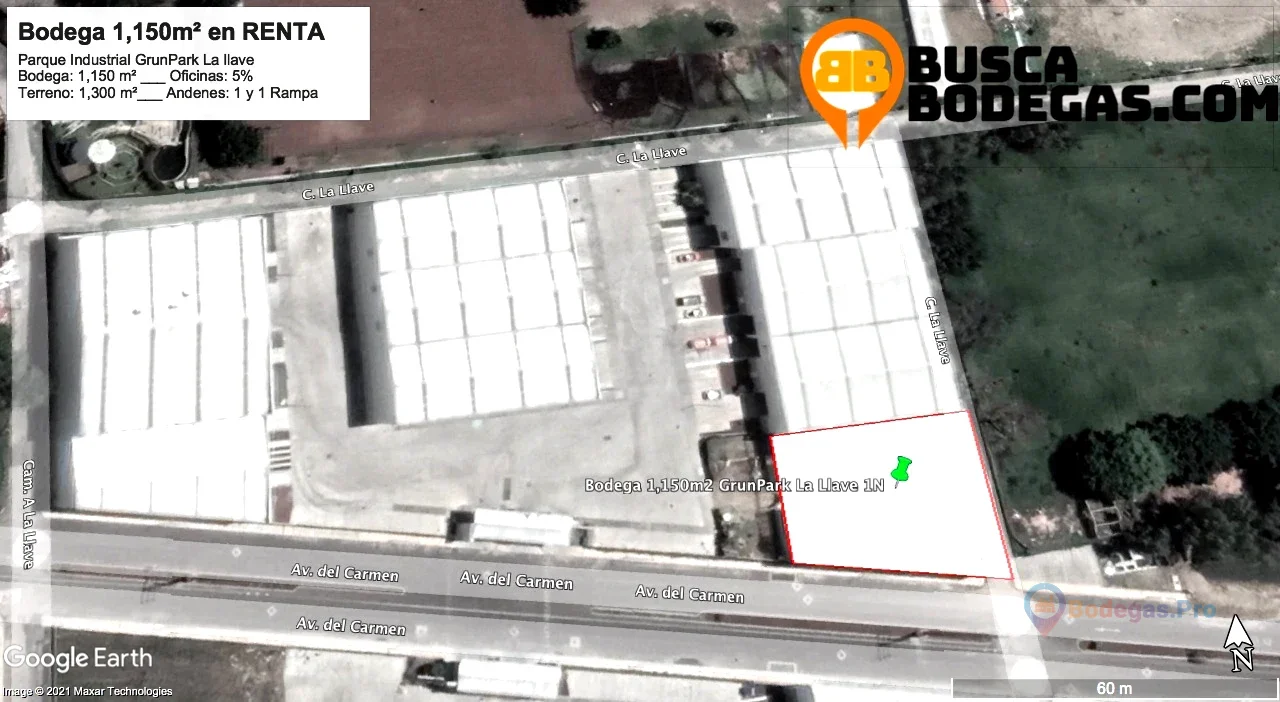 Bodega Industrial 1,150m2 en Renta en Grunpark La Llave, Tlaquepaque, Jalisco