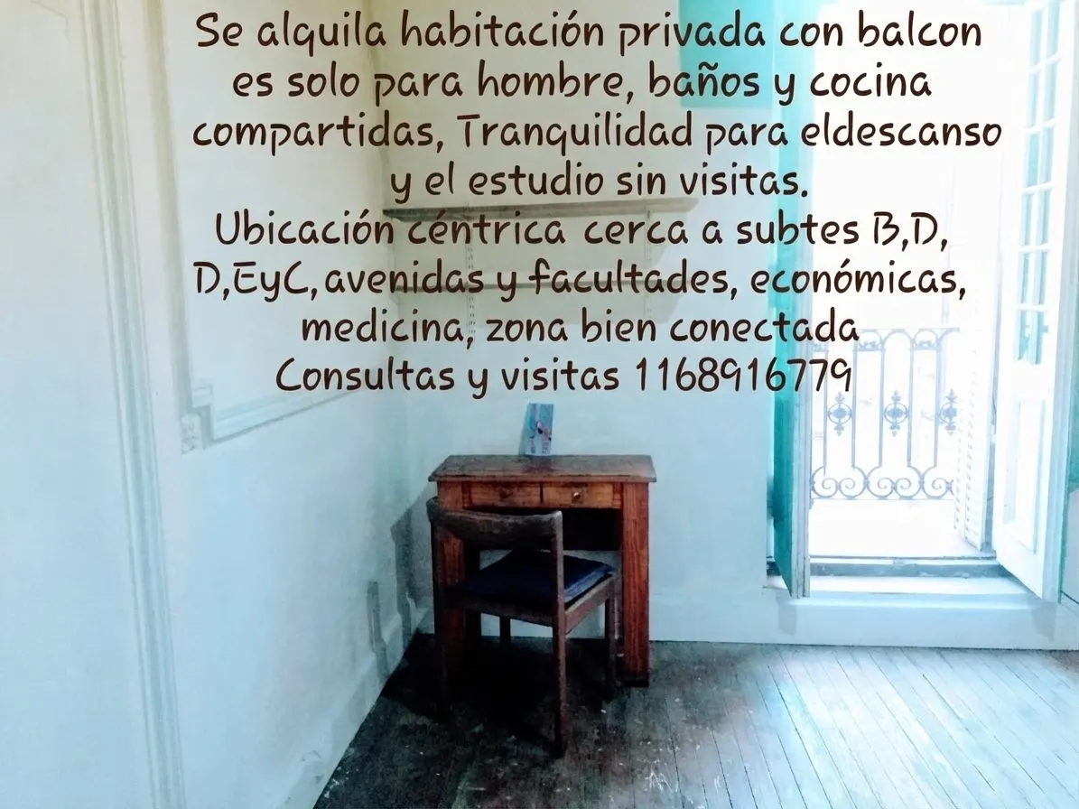 habitacion con balcón