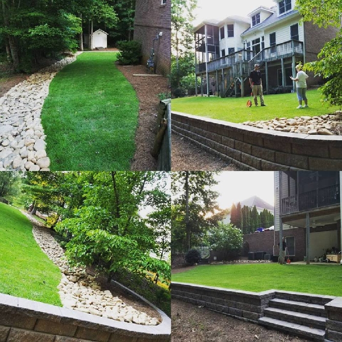 Retaining Wall Install 