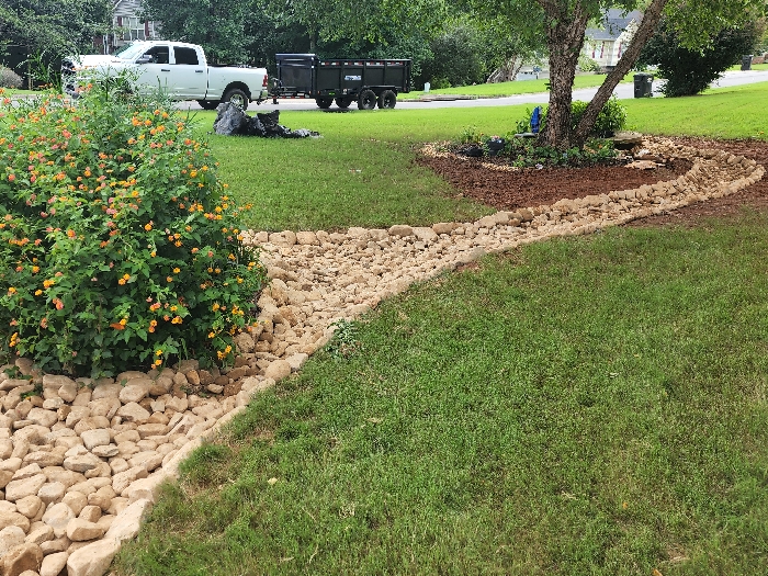 Dry Creek Bed Installation 