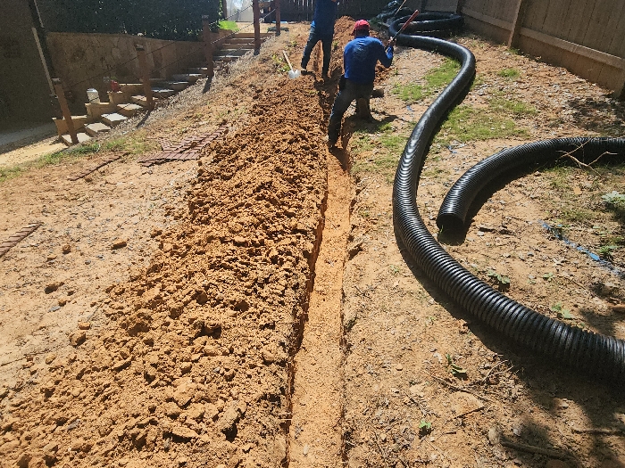 French Drain Installation 