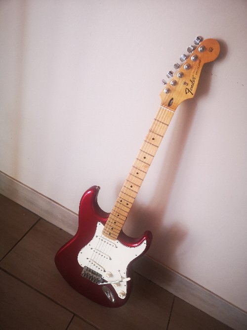 Fender stratocaster electric guitar made in Mexico