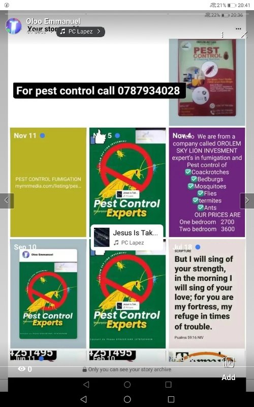 We are expert in fumigation and pest control we provide