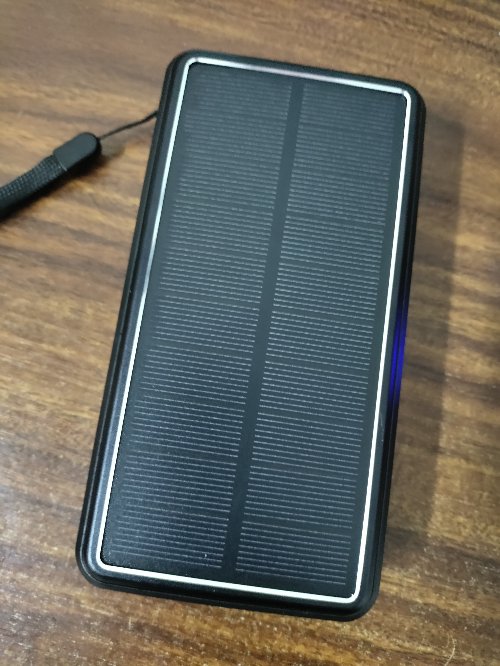 Solar charger power bank battery with LED light