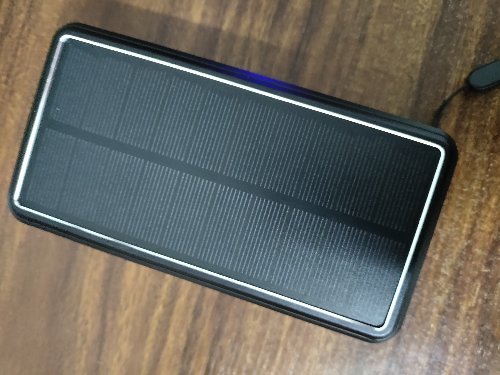 Solar charger power bank battery with LED light