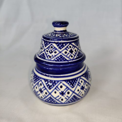 Handmade pottery tea or coffee pot with 6 cups sugar