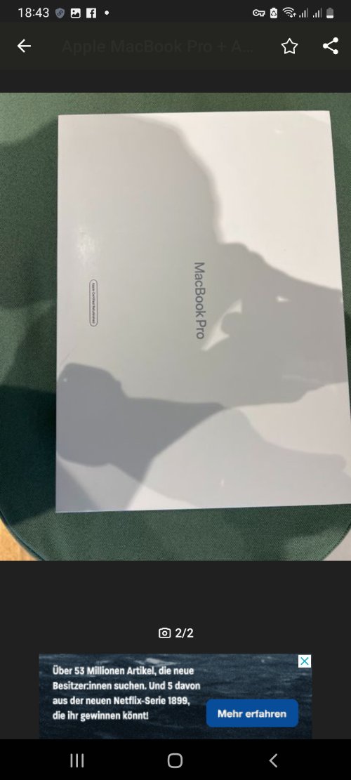 Je vends mon câble de charge MacBook Pro + très