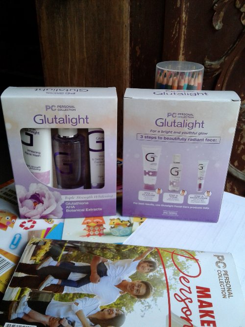 Glutalight set at https://200shoppings.page (facial wash,toner/cleanser/creme)with AHA, GLUTATHIONE, BOTANICAL EXTRACT,