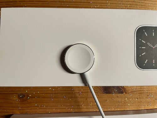 Apple Watch Series 6 44mm Edelstahlgehäuse mit Milanaise Silber Armband