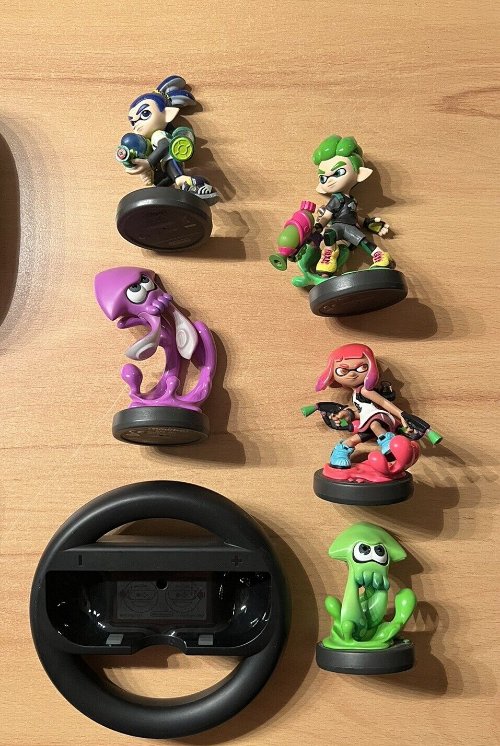 Switch Oled Mega Paket! 9 Spiele, 4 Joy, Pro Contr.,